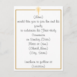 Primera invitación a la Santa Comunión