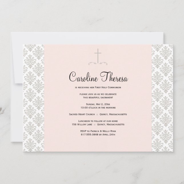 Primera invitación a la Santa Comunión (Anverso)