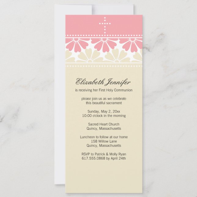 Primera invitación a la Santa Comunión (Anverso)