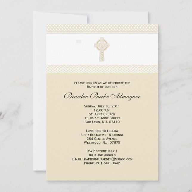 Primera invitación a la Santa Comunión (Anverso)