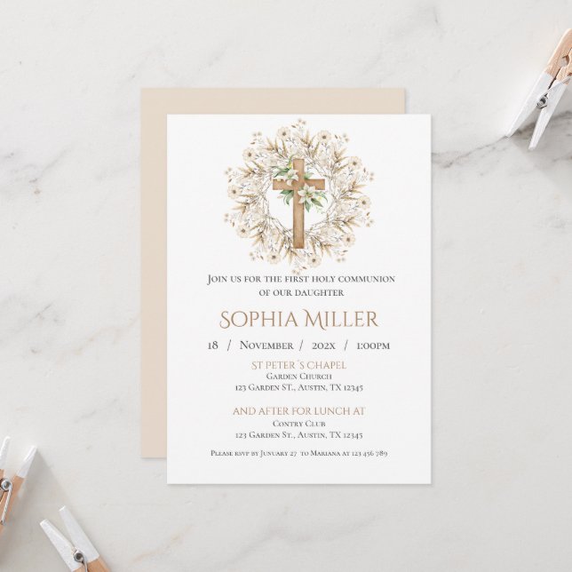 Primera invitación a la Santa Comunión (Anverso/Reverso In Situ)