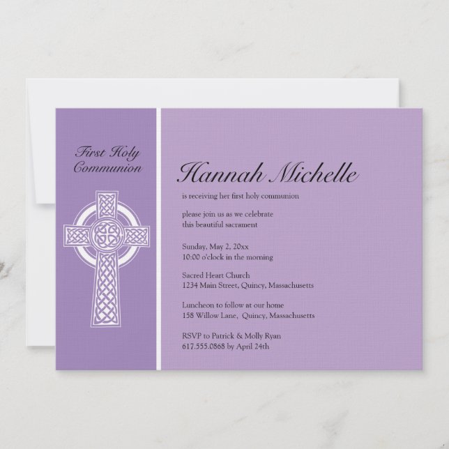Primera invitación a la Santa Comunión (Anverso)