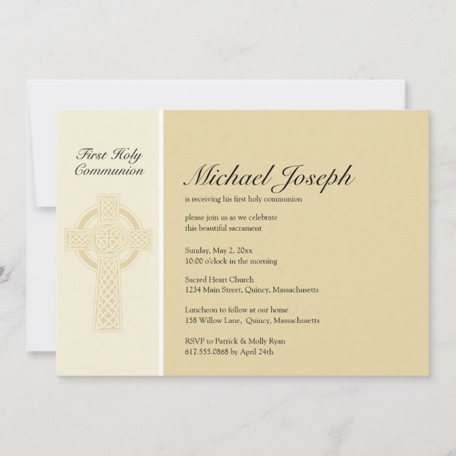 Primera invitación a la Santa Comunión (Anverso)