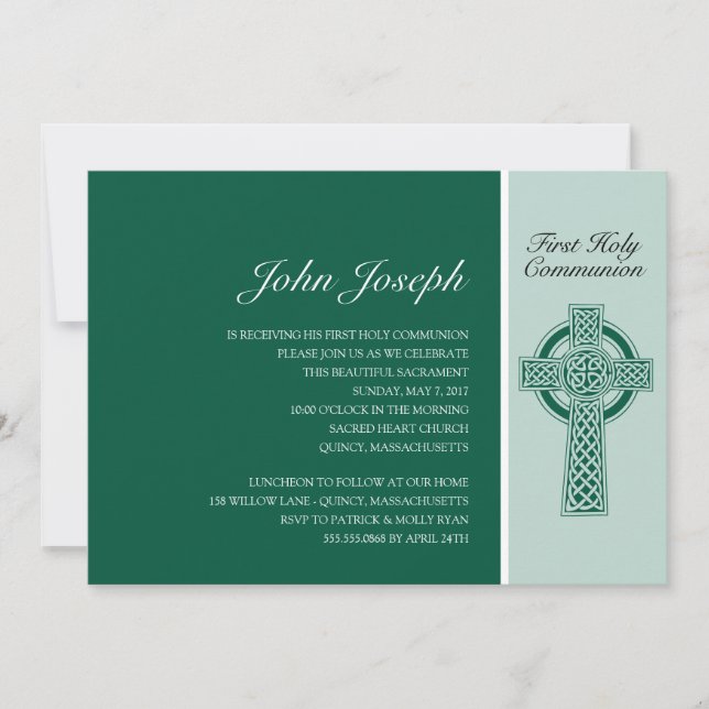 Primera invitación a la Santa Comunión (Anverso)