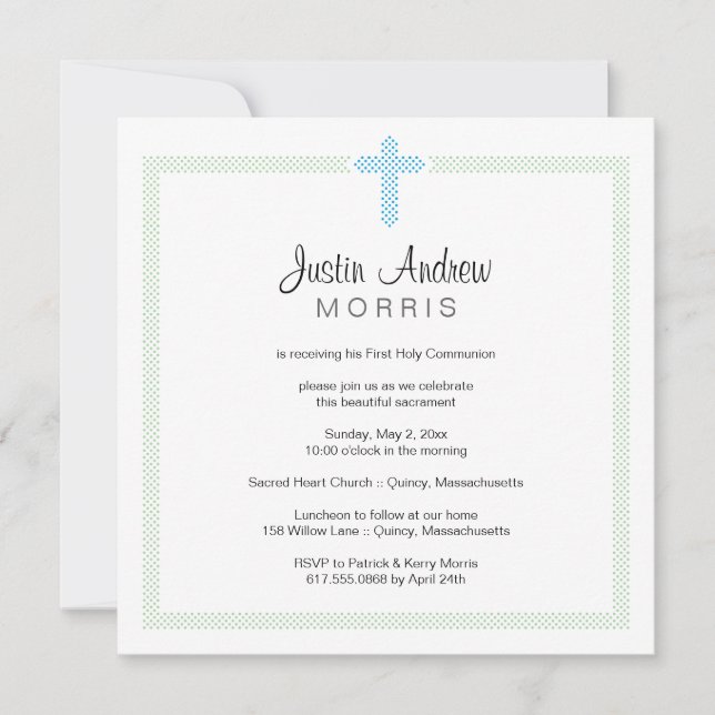 Primera invitación a la Santa Comunión (Anverso)