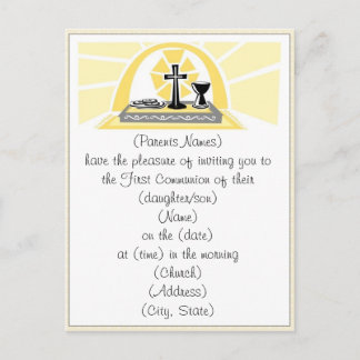Primera invitación a la Santa Comunión