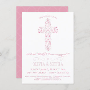 Primera invitación a la Santa Comunión - Chica inv