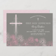 Primera invitación a la Santa Comunión con Cruz, F