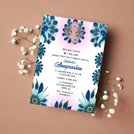 Primera invitación al pavo real indio "Annaprashan