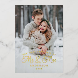 Primera Invitación Boda de Navidades casados