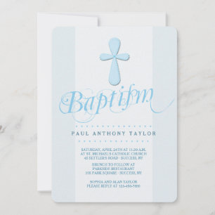 Primera invitación de bautismo cruzado