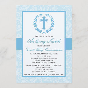 Primera invitación de Comunion del muchacho