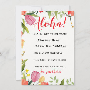 Primera invitación de cumpleaños