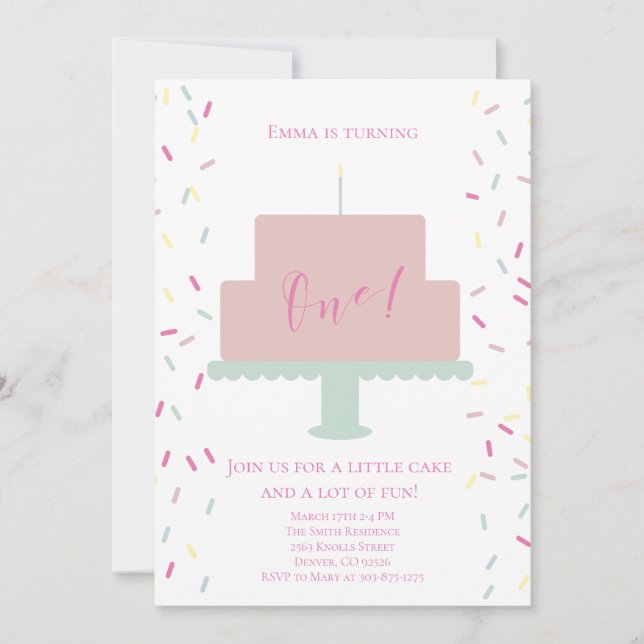 Primera invitación de cumpleaños (Anverso)