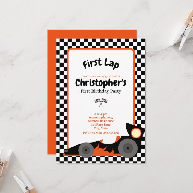 Primera invitación de cumpleaños (Anverso/Reverso In Situ)