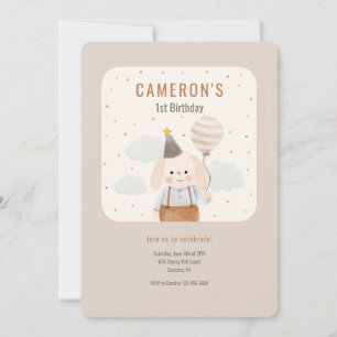 Primera invitación de cumpleaños