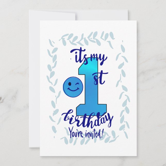 Primera invitación de cumpleaños (Anverso)