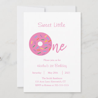 Primera invitación de cumpleaños