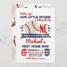 Primera invitación de cumpleaños al béisbol