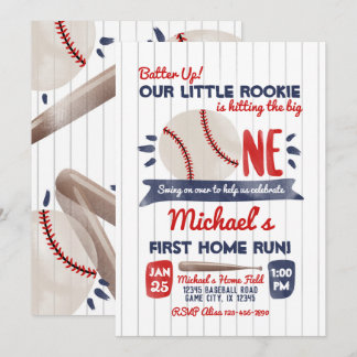 Primera invitación de cumpleaños al béisbol