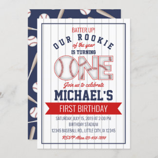 Primera invitación de cumpleaños al béisbol