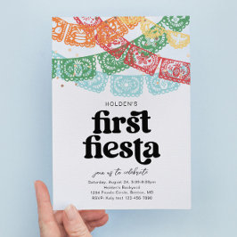 Primera invitación de cumpleaños de Fiesta