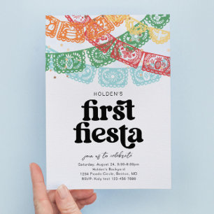 Primera invitación de cumpleaños de Fiesta