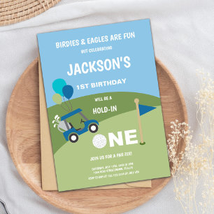 Primera invitación de cumpleaños de golf