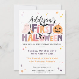 Primera invitación de cumpleaños de Halloween para