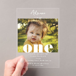 Primera invitación de cumpleaños Primer guión de u