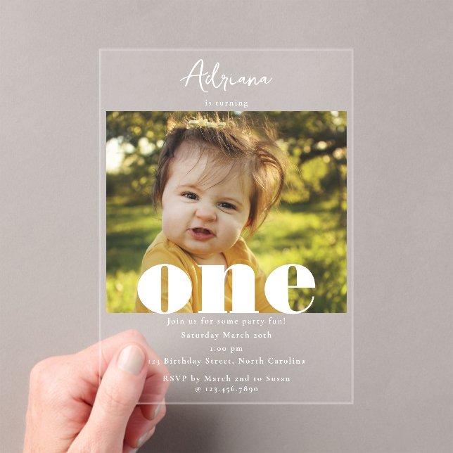 Primera invitación de cumpleaños Primer guión de u (Insitu (portátil))