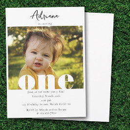 Primera invitación de cumpleaños Primer guión de u