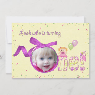 Primera invitación de fiesta de cumpleaños