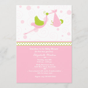 Primera invitación de la abuela a Baby Shower