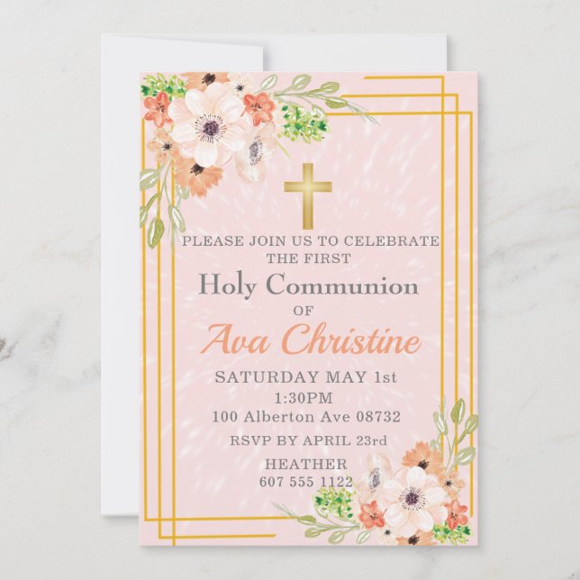 Primera invitación de la comunidad (Anverso)