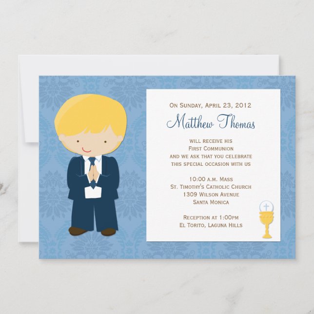 Primera invitación de la comunidad a los niños (Anverso)