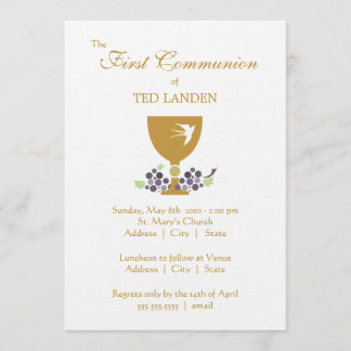 Primera invitación de la comunión