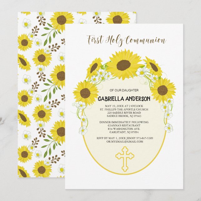 Primera invitación de la comunión santa de los (Anverso / Reverso)