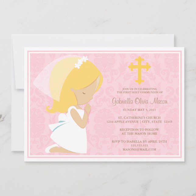 Primera invitación de la comunión santa el | (Anverso)