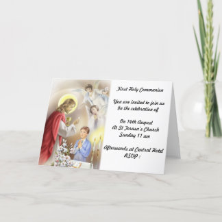 Primera invitación de la comunión santa para los