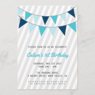 Primera invitación de la fiesta de cumpleaños del