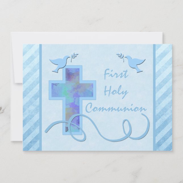 Primera invitación de la Santa Comunión a un niño (Anverso)