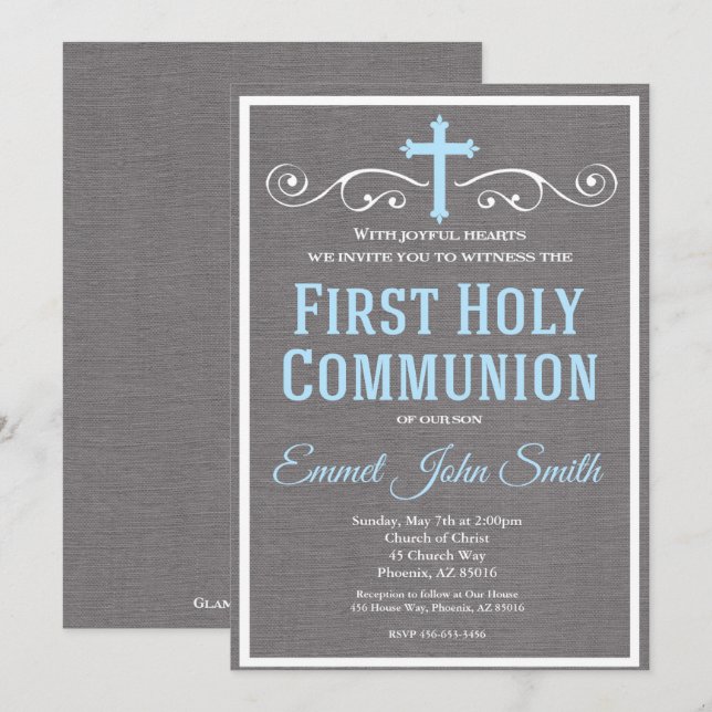 Primera Invitación de la Santa Comunión, Primera C (Anverso / Reverso)