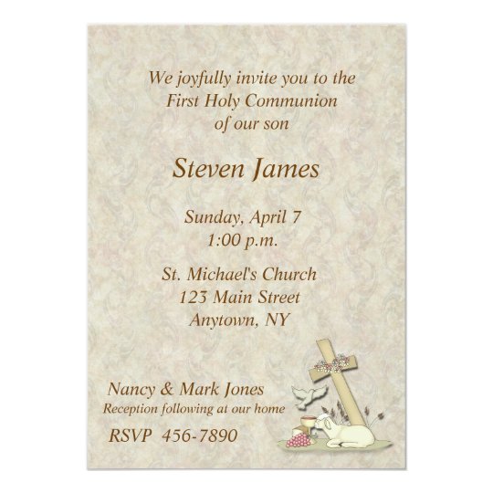Primera invitación del cordero de la comunión