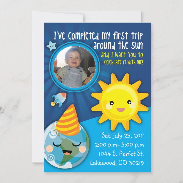 PRIMERA INVITACIÓN DEL CUMPLEAÑOS DE BABYS (Anverso)