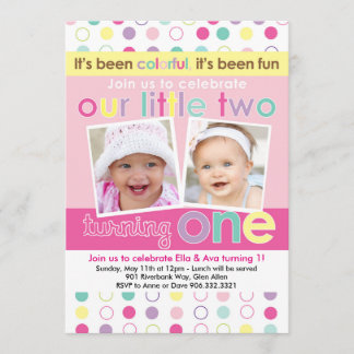 Primera invitación del cumpleaños de la diversión