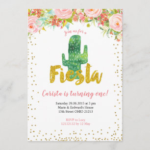 Primera invitación del cumpleaños de la fiesta