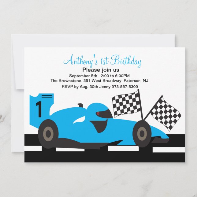 Primera invitación del cumpleaños de los muchachos (Anverso)