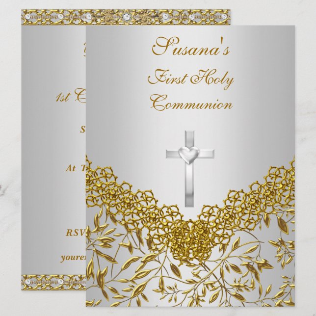 Primera invitación del Partido de la Santa Comunió (Anverso / Reverso)