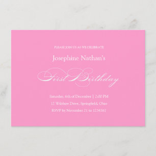 Primera invitación formal para bebé